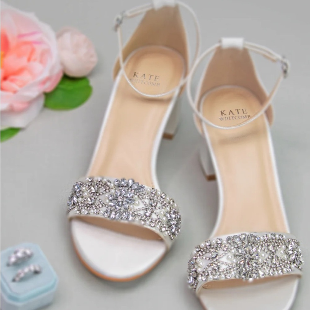 Ivory Embellished Women's Shoes
